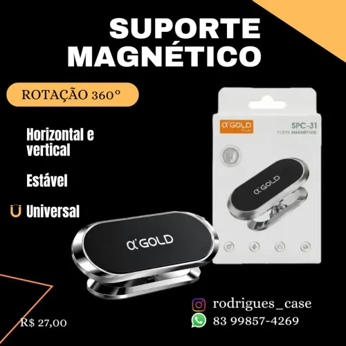 SUPORTE UNIVERSAL MAGNÉTICO