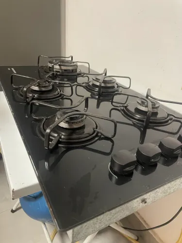 Cooktop Brastemp 5 Bocas vidro preto