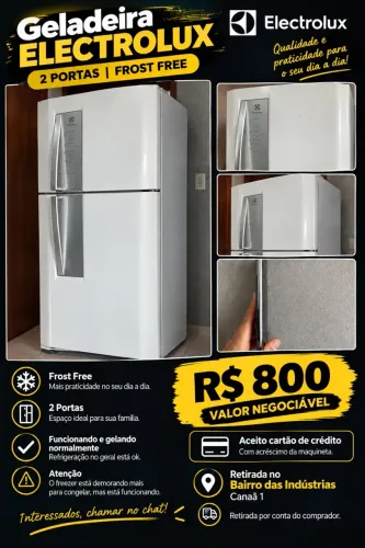 Geladeira Electrolux - não está congelando