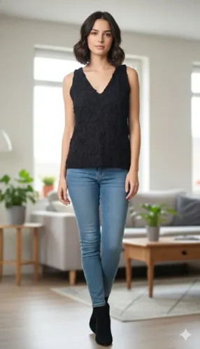 FLUOR BLUSA LYCRA COM RELEVO FRONTAL TAM G (42-44) 35,00<br>ALTURA 56cm<br>Largura até 53cm