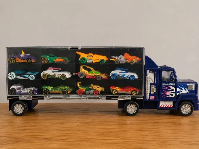 Carrinhos Hotwheels com caminhão