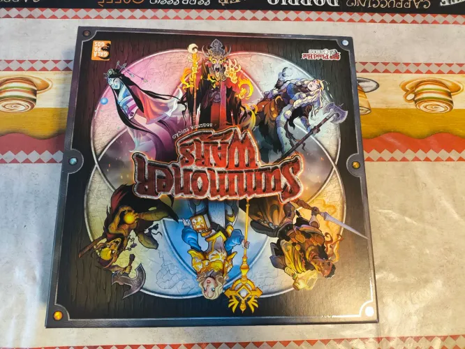 Jogo de tabuleiro Summoner wars 2ed pt, sleevado sem mofo + exp avianos + 2 promos +extra