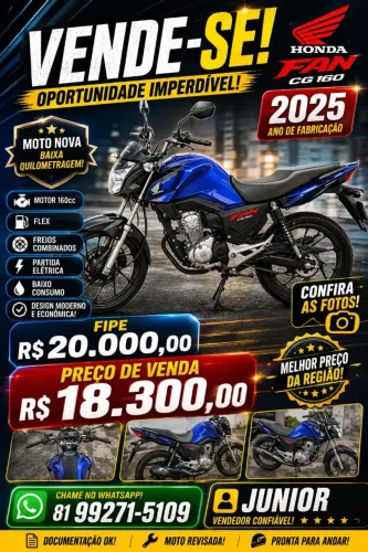 Cg fan 160 2025 Honda 