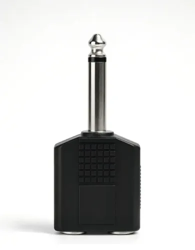 Adaptador Duplicador P10 Mono Mesa Fone Microfone 