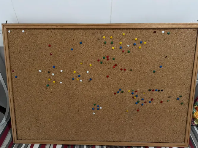 Quadro de avisos cortiça