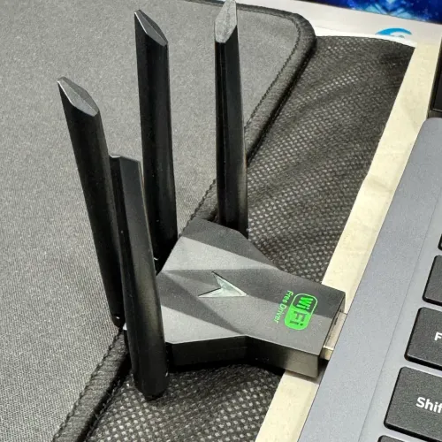 Adaptador receptor Wi-Fi dual Band 4 antenas para pc e notebook 