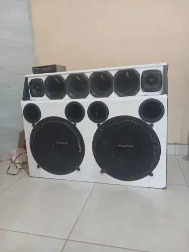 Som com 2 grave de 15 polegadas