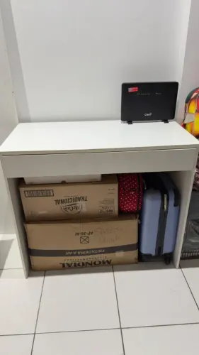 Mesa Escrivaninha Com 1 Gaveta - Branco - 90x75