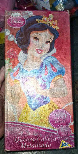 Quebra Cabeca Branca de neve metalizado 200 pecas NOVO
