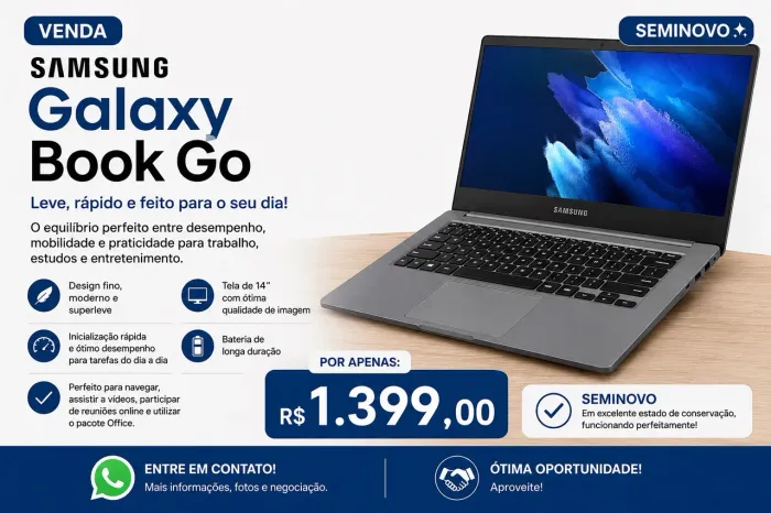 NOTBOOK SAMSUNG GALAXI BOOK GO