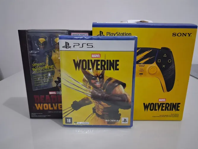 Kit combo Marvels Wolverine Figura+jogo+Controle Personalizado