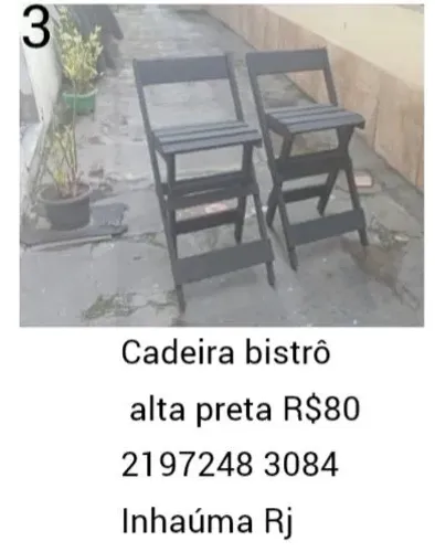 Cadeira bistro alta
