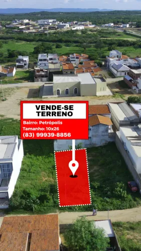 TERRENO 10x26 POMBAL-PB