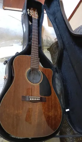 Violão Fender CD 60 CSE NAT Mahogany