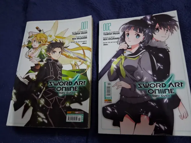 Mangás Sword Art Online Fairy Dance Volumes 1 e 2