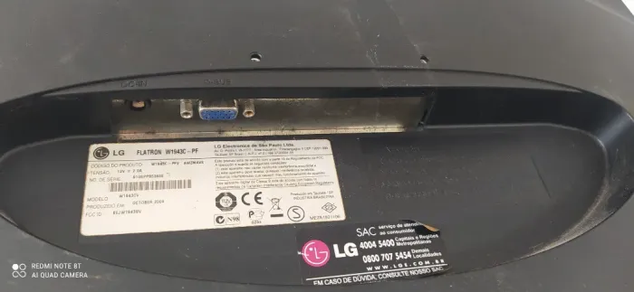 MONITOR LG DE 19 POLEGADAS