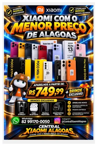 Xiaomi Poco X8 Pro Max 5G, Poco F9 Pro 5G, poco X7 Pro 5G e Diversos Modelos Disponíveis 