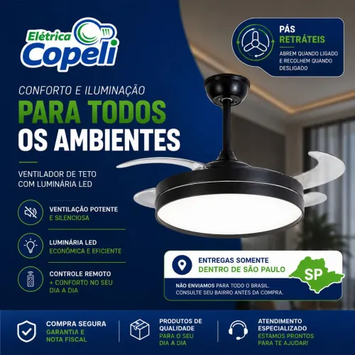 Ventilador retrátil - Novo