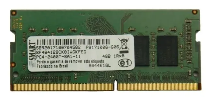 Memória RAM, DDR4, 4GB, 2400MHz, CL 17, Notebook - SMART - OEM