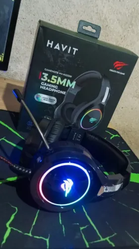 Headset Gamer Havit H2232D RGB - Som Forte, Conforto e Estilo