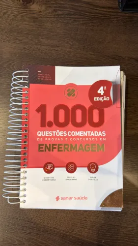 Livro 1.000 questões para concurso em Enfermagem