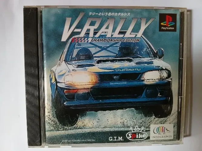 Game "V-Rally" par PS1 japonês.