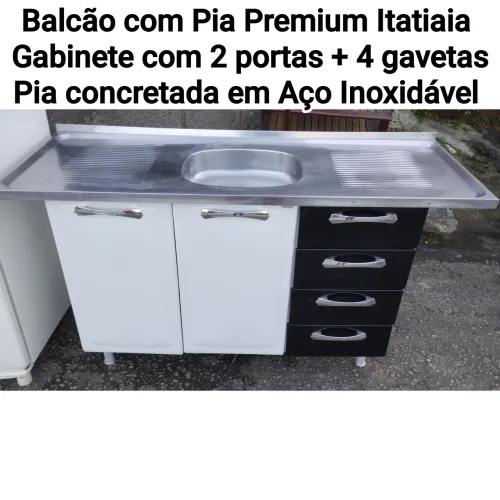 Balcão com Pia Itatiaia Premium