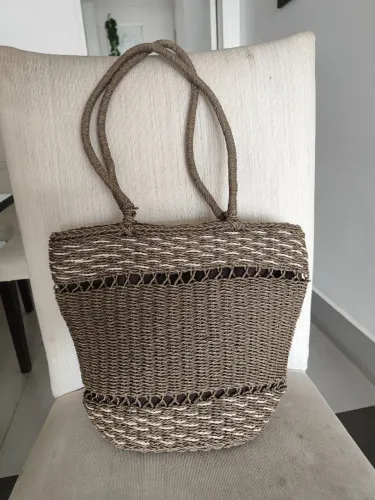 Bolsa palha natural 