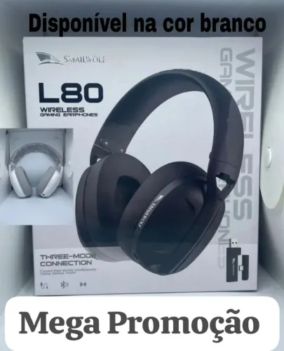 Headset Smailwolf L80 sem fio R$ 150