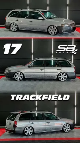 Rodas aro 17 Volkswagen Parati Trackfield prata 4x100 novas