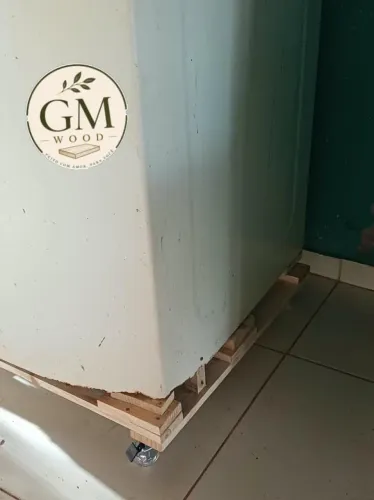 Suporte com Rodinhas, sob medida para sua máquina de lavar ou geladeira. 