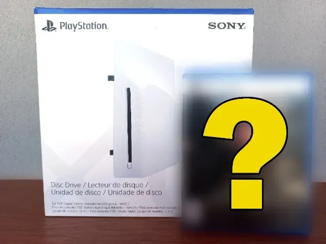 Leitor de Disco Para PS5 PRO e PS5 Slim LACRADO + 1 Jogo em Midia Fisica
