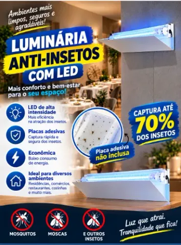 Armadilha luminosa para moscas
