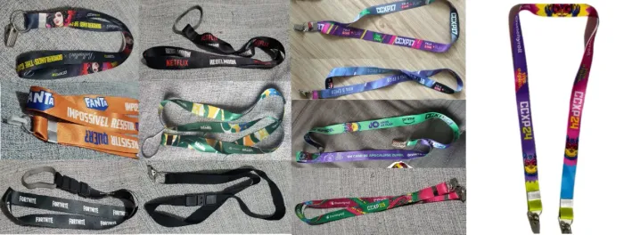 Cordões ccxp variados (valor pela unidade) borderlands brasil ballantines tirante chaveiro