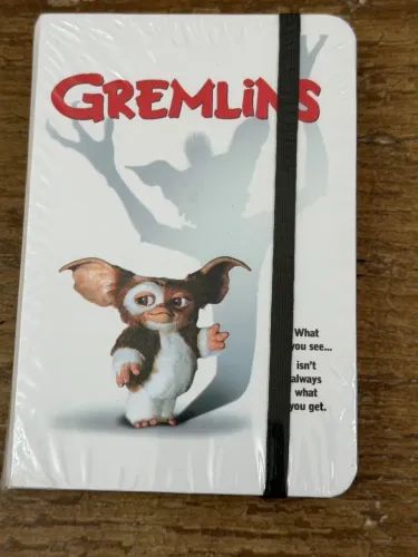 Caderninho estilo Moleskine capa dura Gremlins NOVO