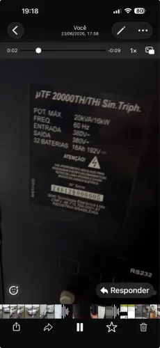 Nobreak SMS 20000 This / 20 kVA 380V
