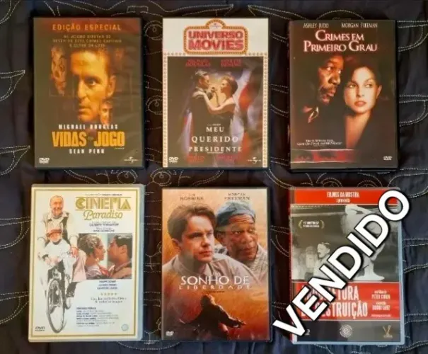 DVDs Cinema Paradiso, Um Sonho de Liberdade e Outros Filmes