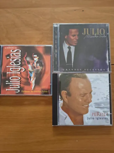 CDs Julio Iglesias 3 unidades 