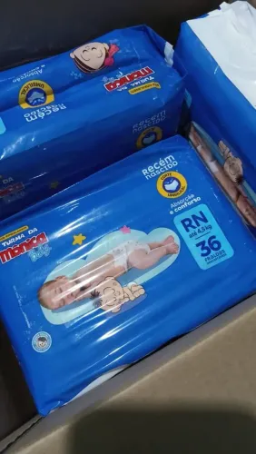 3 Fraldas RN Turma da Mônica lacradas