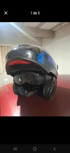 Capacete peels escamoteavel com viseira fumê