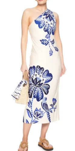 Vestido Ombro Só Paraíso Branco Farm - M/G(novo)