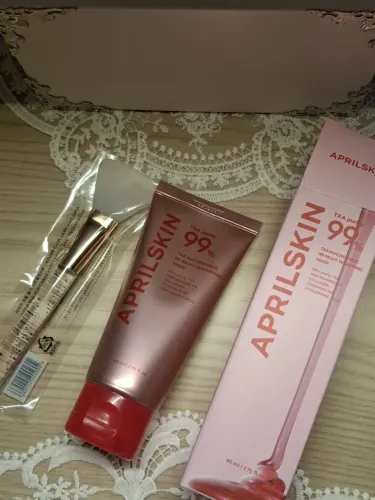 APRILSKIN Txa Niacinamide 99 Night Wrapping Mask com Espátula - Novo