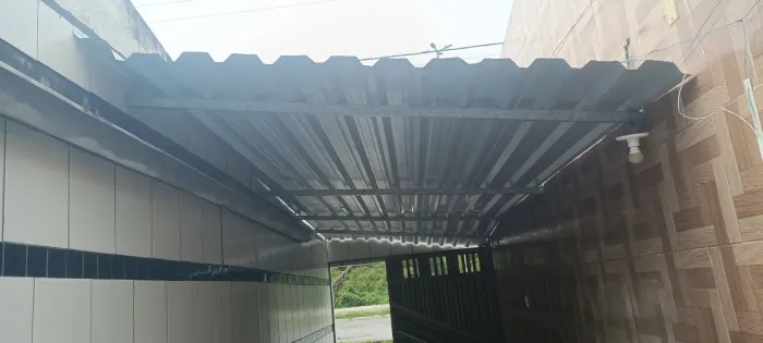 Cobertura de encaixe em aço e telhas galvanizadas 2.5x5