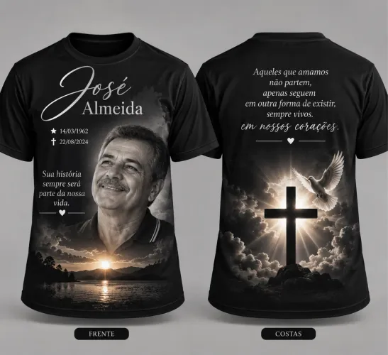 CAMISAS DE FALECIMENTO PERSONALIZADAS *