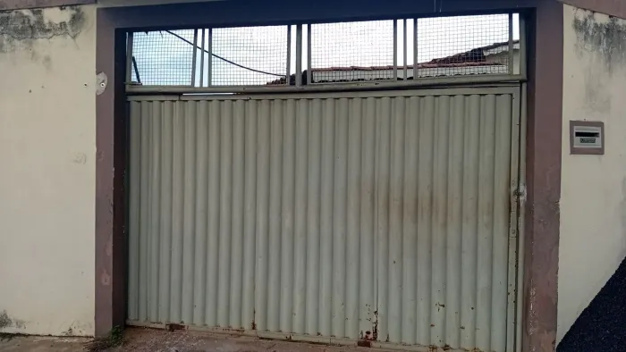 Portao chapa ondulada