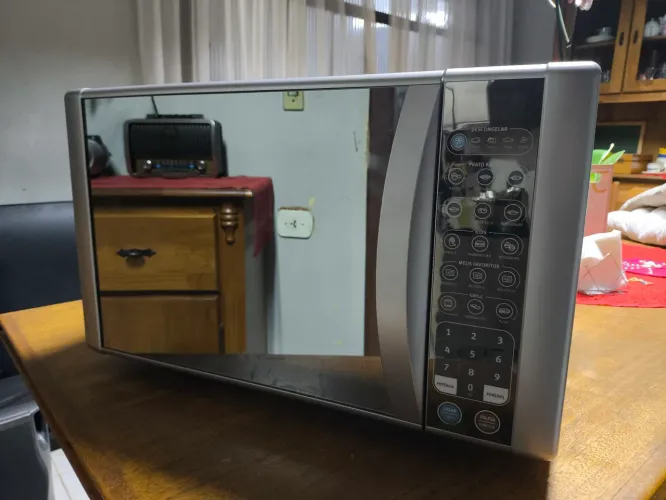 Microondas eletrolux porta espelho