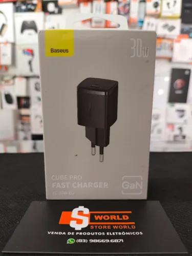 * Carregador Tipo C 30W Baseus Original - Loja Store World
