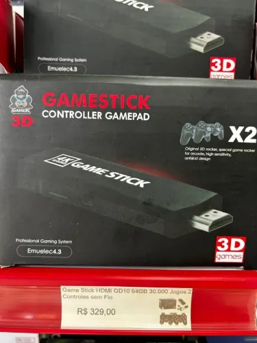 Vídeo game com 30000 jogos retrôs com controles sem fio