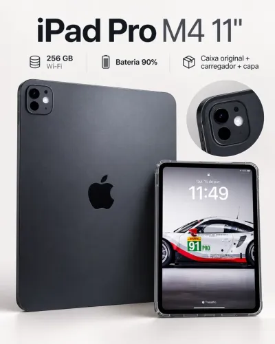 iPad Pro M4 11? | 256 GB | Wi-Fi | Impecável