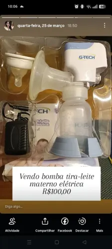 Bomba de tirar leite materno